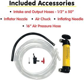 img 3 attached to 🔧 Lumax LX-1345 Multi-Purpose Hand Transfer Pump: Versatile Air and Fluid Dispenser for Inflating Toys, Sports Balls, Bike Tires, and More with Fast, Easy Transfer Capability.
