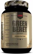 🌱 redcon1 vegan protein - green beret - zero artificial flavors, 20g protein, no added sugar logo