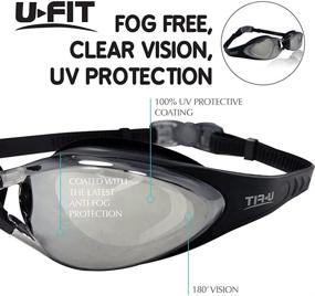 img 2 attached to 🏊 U-FIT No Leak Swim Goggles - Anti Fog, Quick Adjust, Ideal for Adults, Men, Women & Youth