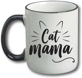 img 2 attached to 🐱 11oz Cat Mama Funny Coffee Mug - Unique Christmas Gift Idea for Cat Lovers - Perfect Birthday Gifts for Women - Cat Mom Cup