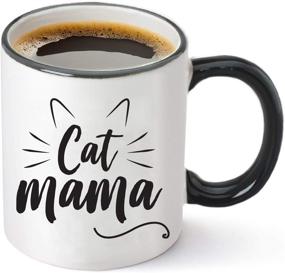 img 3 attached to 🐱 11oz Cat Mama Funny Coffee Mug - Unique Christmas Gift Idea for Cat Lovers - Perfect Birthday Gifts for Women - Cat Mom Cup