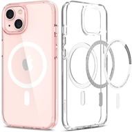 spigen ultra hybrid mag [anti-yellowing technology] compatible with magsafe designed for iphone 13 case (2021) - rose crystal logo