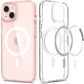 img 4 attached to Spigen Ultra Hybrid Mag [Anti-Yellowing Technology] Compatible With MagSafe Designed For IPhone 13 Case (2021) - Rose Crystal