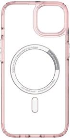 img 2 attached to Spigen Ultra Hybrid Mag [Anti-Yellowing Technology] Compatible With MagSafe Designed For IPhone 13 Case (2021) - Rose Crystal