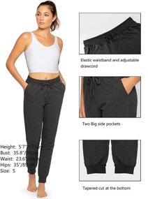 img 1 attached to 🏋️ Lightweight Yoga Joggers for Women: Stelle Athletic Sweatpants with Pockets - 28 Inch