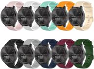 📟 soft silicone replacement watch band for garmin vivomove 3 / vivomove luxe/vivomove style/venu/vivomove/vivomove hr sport style (20mm width) - qghxo band (no tracker) logo