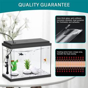 img 1 attached to 🐠 Certified hygger Aquarium Heater - Reliable Thermostat Heater for Small Betta Coral Saltwater and Freshwater Tanks