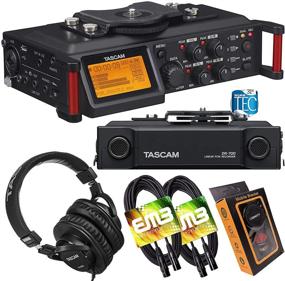 img 4 attached to Набор аудиорекордера Tascam DR-70D: профессиональные наушники, XLR-кабели и держатель Gravity Magnet для телефона для камеры DSLR