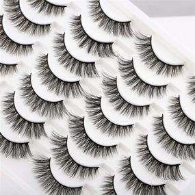 img 2 attached to Новые ресницы Newcally False Eyelashes Natural