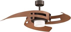 img 4 attached to 🌀 Fanimation Avaston 52 inch Oil-Rubbed Bronze Ceiling Fan with Light Kit and Remote - FP6210OB: Sleek and Convenient Cooling Solution