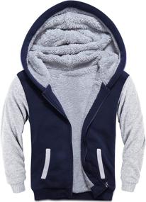 img 4 attached to SWISSWELL Boys' Sleeve Fleece Sweatshirt Hoodie - Jackets & Coats Collection