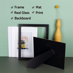 img 1 attached to 🖼️ Annecy 8x10 Picture Frame (1 Pack, Black) - 8x10 Photo Frames with Real Glass for Pictures 5x7 with Mat - Wall Mount & Tabletop Display - Optimize Your Search!