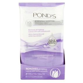 img 1 attached to 🌙 Ponds Towelettes Evening Soothe 28 Count (30ml) (6 Pack): Relax and Refresh with Soothing Cleansing Wipes!