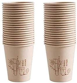 img 3 attached to ➡️ 100 Pack 8.5 oz. Thickened Hot/Cold Beverage Paper Cups - Wood Color, Disposable Eco-Friendly Drinking Cups for Water, Coffee, Tea, Cupcakes - Perfect for Water Coolers, Parties, or On-the-Go Coffee