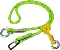 🌿 green adjustable friction saver rope - rope logic 5/8-inch x 10ft w/ accessory carabiner logo