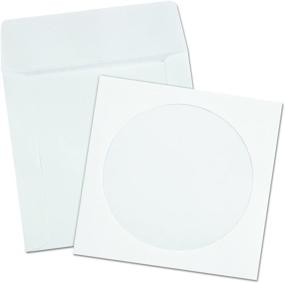 img 1 attached to 📀 Quality Park White CD/DVD Sleeve, Ungummed, 4.825 x 5, 250 per Box
