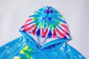 img 2 attached to Bbalizko Unisex Kids Tie Dye Sweatshirt: Trendy Hoodies for Boys and Girls with Kangaroo Pocket