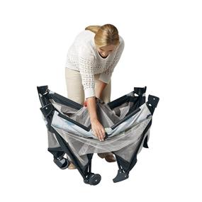 img 1 attached to 👶 Graco Pack and Play On the Go Playard with Full-Size Infant Bassinet, Easy Push Button Compact Fold, Stratus Design, 39.5x28.25x29 Inch (Pack of 1)