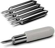 🔪 set of 5 replacements blades for cricut joy - vinyl and fabric cutting tools with carbide standard blade - compatible with cricut joy machine logo