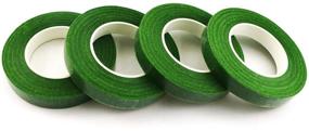 img 2 attached to 🌿 Nexxxi Dark Green Flower Stem Wrap Tape - 12 Roll Pack, 1/2 by 30 Yards - Ideal for Bouquet Stem Wrapping and Floral Crafts