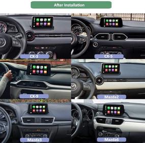 img 1 attached to 🚗 Road Top TK78-66-9U0C CarPlay Android Auto Retrofit Kit | Mazda 2 3 6 CX-5 CX-3 MX-5 (2014-2020) Miata Interface Port Aux Console | 00008FZ34 | Dual USB Module