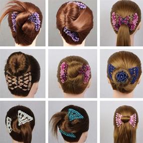 img 1 attached to FXQHAN Stretch Beaded Hairpins Styling Hair Care