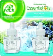 🌊 air wick fresh waters scented oil refill - 0.67oz, essential oils, air freshener logo