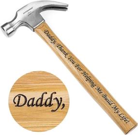 img 4 attached to 🔨 Engraved Hammer – Perfect Father's Day Gift for Helping