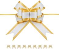 🎁 packhome 10 gold gift pull bows large, 6.5 inches, bulk gift bows for presents and baskets logo