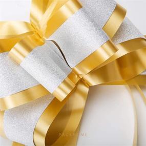 img 2 attached to 🎁 PACKHOME 10 Gold Gift Pull Bows Large, 6.5 inches, Bulk Gift Bows for Presents and Baskets