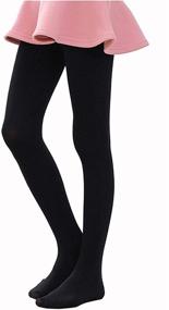img 3 attached to 🩰 Comfortable and Stylish Govc Footed Fleece Ballet Leggings for Girls' Clothing