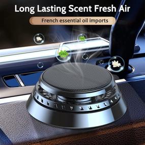 img 2 attached to 🌞 SUNMIEN Solar-Powered Car Air Freshener - Long Lasting Fragrant Essential Oil Diffuser for Cars, Homes, and Offices - Cologne and Marine Scents - Absorbs Smoke Smells - Effective Odor Eliminator