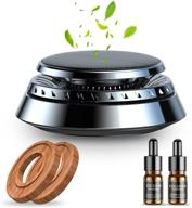 🌞 sunmien solar-powered car air freshener - long lasting fragrant essential oil diffuser for cars, homes, and offices - cologne and marine scents - absorbs smoke smells - effective odor eliminator logo