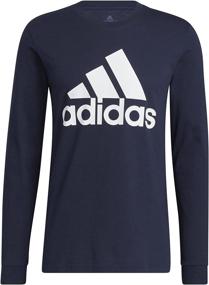 img 1 attached to 👕 adidas Men's Basic Badge of Sport Long Sleeve Tee: Comfortable and Stylish Athletic Wear