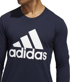 img 2 attached to 👕 adidas Men's Basic Badge of Sport Long Sleeve Tee: Comfortable and Stylish Athletic Wear