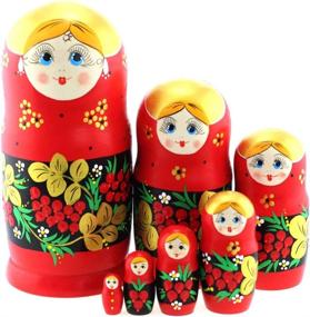 img 1 attached to 🎁 Azhna Souvenir Stacking Matryoshka Collection