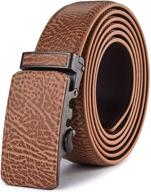 👔 xhtang automatic ratchet leather men's belts with buckle - enhance your outfit with stylish accessories logo