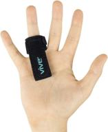 vive trigger finger splint: support brace for all fingers - straighten curved, bent, locked hands - tendon lock release stabilizer knuckle wrap logo