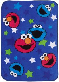 img 1 attached to 🧸 Sesame Street Toddler Blanket: Elmo & Cookie Monster Design – A Perfect Cuddle Companion!