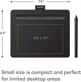img 1 attached to 🖌️ Wacom Intuos Small Bluetooth Graphics Drawing Tablet with 4 Customizable ExpressKeys - Portable for Teachers, Students, and Creators - Compatible with Chromebook, Mac OS, Android, and Windows - Black