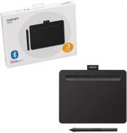 🖌️ wacom intuos small bluetooth graphics drawing tablet with 4 customizable expresskeys - portable for teachers, students, and creators - compatible with chromebook, mac os, android, and windows - black logo