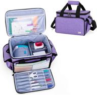 👜 yarwo carrying case for cricut joy and easy press mini - purple, storage bag for craft pens and tool set logo