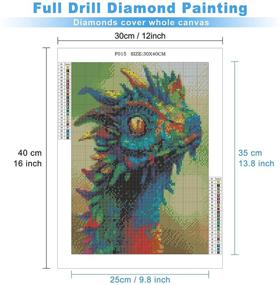 img 3 attached to MXJSUA Diamond Painting Rhinestone Picture Painting, Drawing & Art Supplies