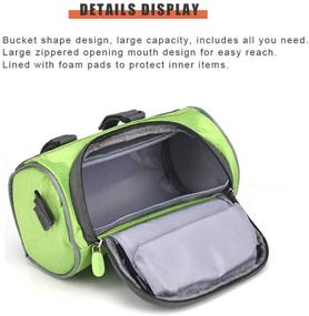 img 1 attached to Waterproof Lixada Bike Handlebar Bag - Front Storage Bag for Road Bikes, Mountain Bikes, and Motorcycles with Transparent Pouch, Touch Screen, and Removable Shoulder Strap