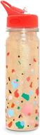 🌟 ban.do glitter bomb water bottle with straw, 24oz, confetti - women's choice логотип