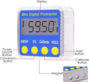 img 1 attached to 📐 Inclinometer Protractor for Carpenters and Woodworking 810-100