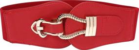 img 4 attached to BlackButterfly Elastic Vintage Cinch Buckle Women's Accessories for Belts