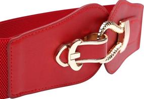 img 1 attached to BlackButterfly Elastic Vintage Cinch Buckle Women's Accessories for Belts