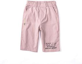 img 4 attached to Brands Pull Shorts Casual Pocket Black Boys' Clothing and Shorts