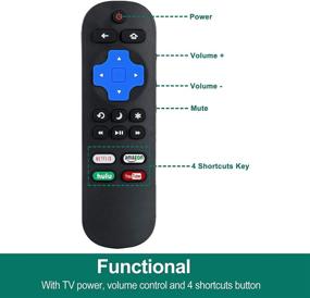 img 1 attached to Universal Replacement Remote for Westinghouse Roku TVs – Compatible with Netflix, Amazon, Hulu, YouTube (Not Compatible with Roku Stick or Roku Box)